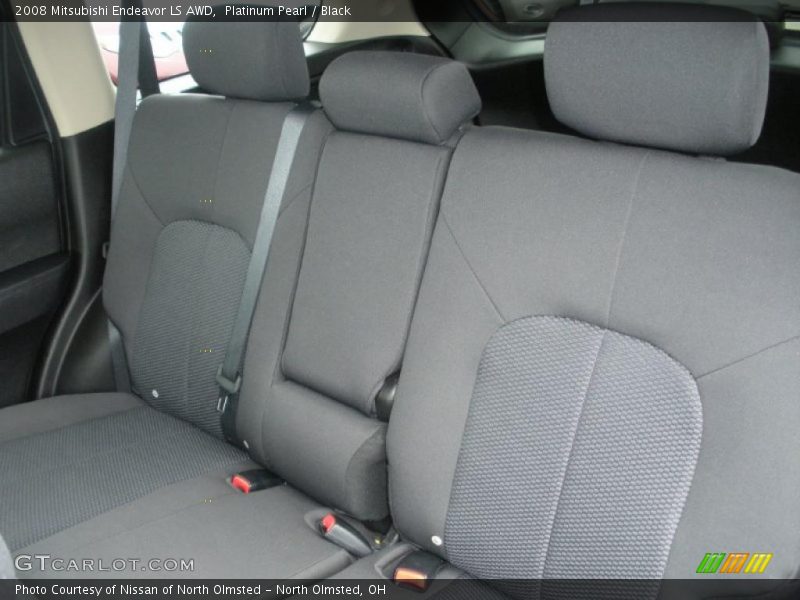 Platinum Pearl / Black 2008 Mitsubishi Endeavor LS AWD