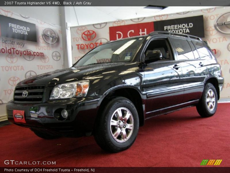 Black / Ash Gray 2007 Toyota Highlander V6 4WD