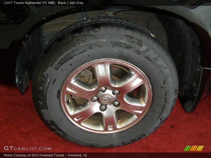 Black / Ash Gray 2007 Toyota Highlander V6 4WD