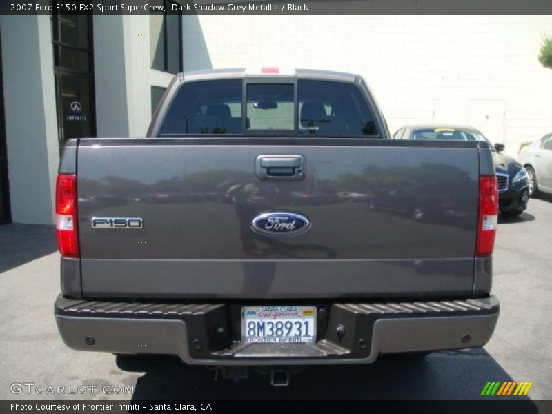 Dark Shadow Grey Metallic / Black 2007 Ford F150 FX2 Sport SuperCrew