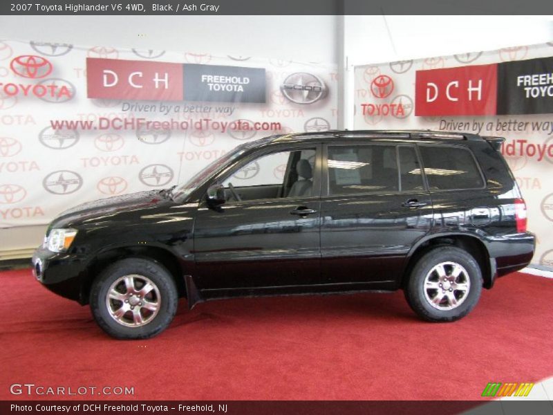 Black / Ash Gray 2007 Toyota Highlander V6 4WD