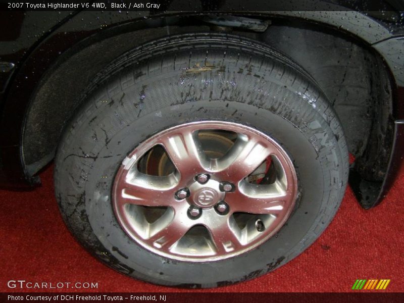 Black / Ash Gray 2007 Toyota Highlander V6 4WD
