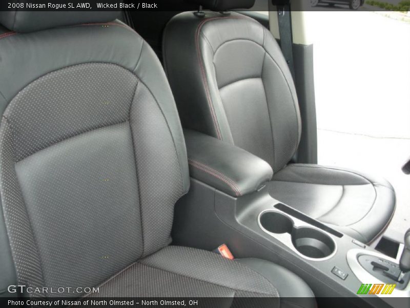 Wicked Black / Black 2008 Nissan Rogue SL AWD