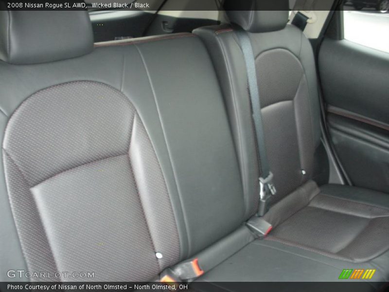 Wicked Black / Black 2008 Nissan Rogue SL AWD