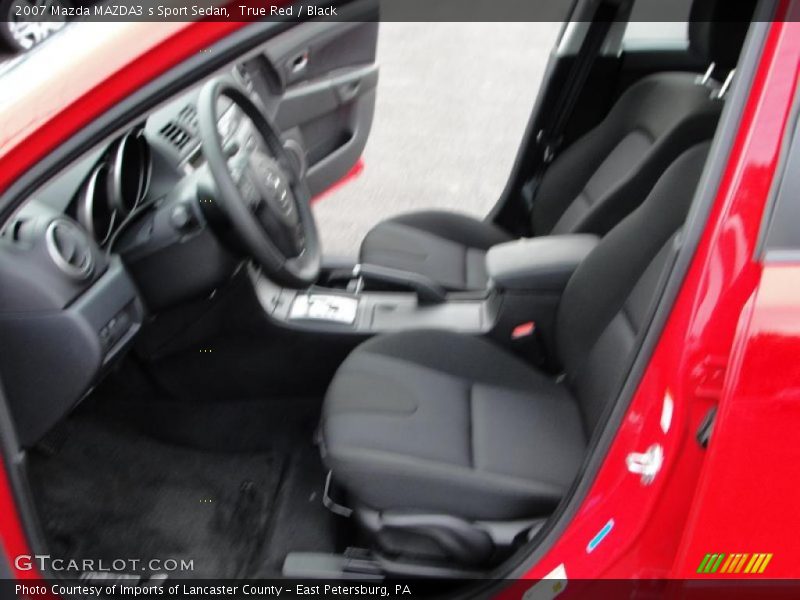 True Red / Black 2007 Mazda MAZDA3 s Sport Sedan