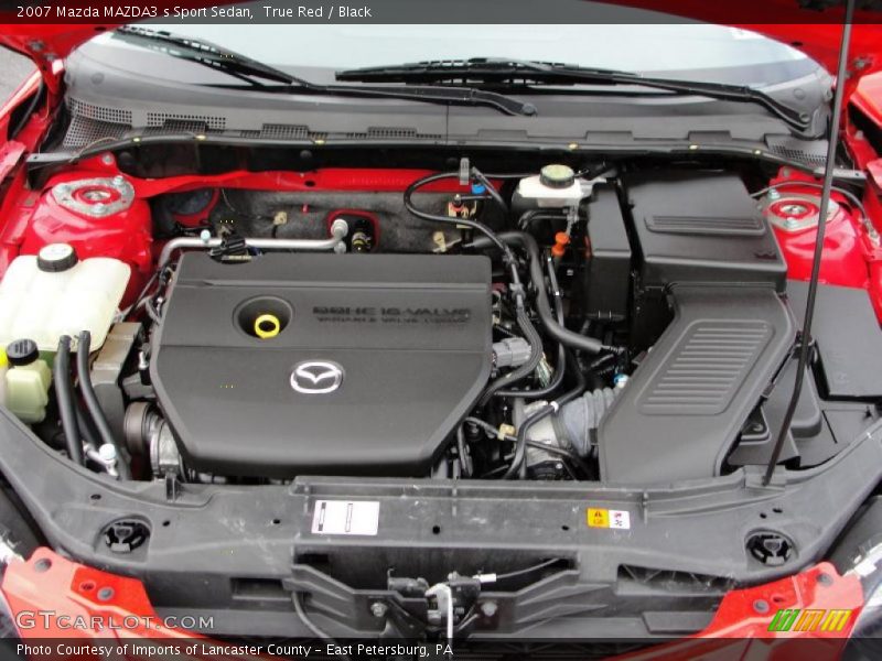 True Red / Black 2007 Mazda MAZDA3 s Sport Sedan