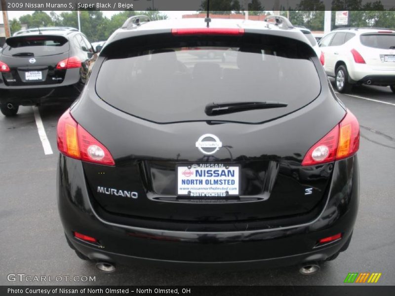 Super Black / Beige 2009 Nissan Murano S
