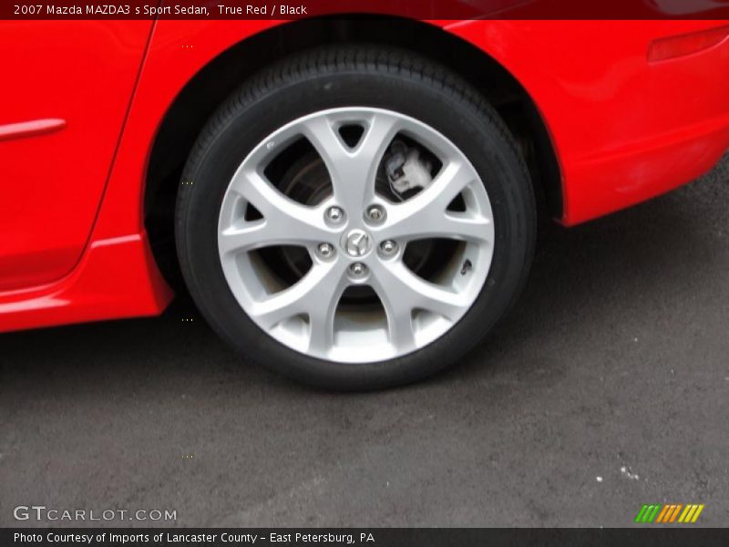 True Red / Black 2007 Mazda MAZDA3 s Sport Sedan