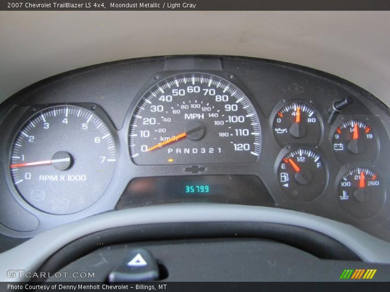 Moondust Metallic / Light Gray 2007 Chevrolet TrailBlazer LS 4x4