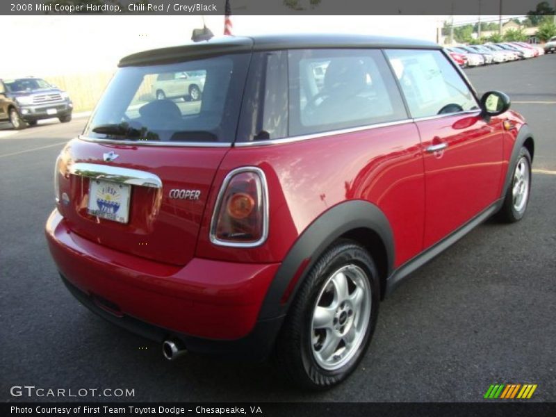 Chili Red / Grey/Black 2008 Mini Cooper Hardtop