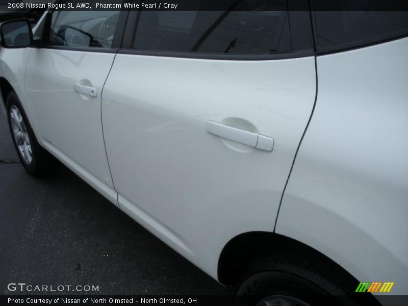 Phantom White Pearl / Gray 2008 Nissan Rogue SL AWD
