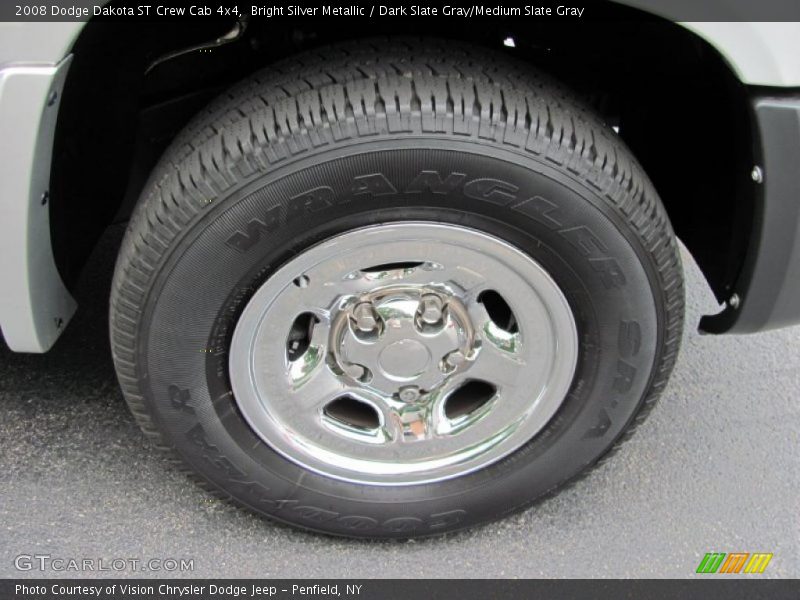 Bright Silver Metallic / Dark Slate Gray/Medium Slate Gray 2008 Dodge Dakota ST Crew Cab 4x4