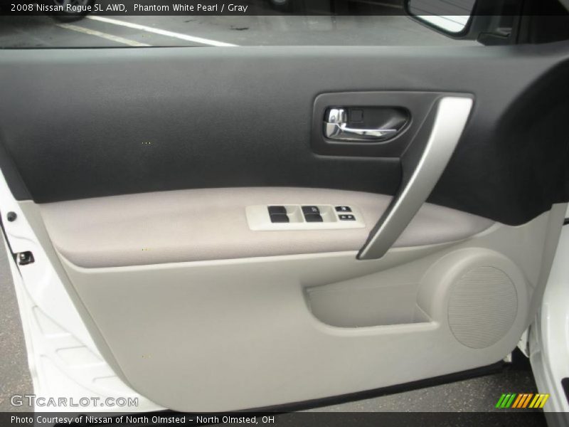 Phantom White Pearl / Gray 2008 Nissan Rogue SL AWD
