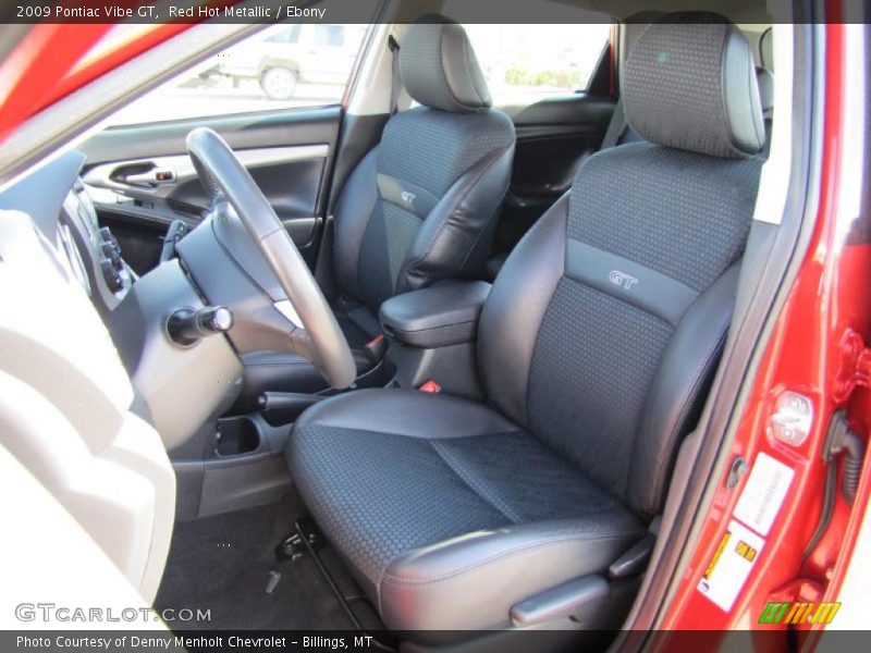 Red Hot Metallic / Ebony 2009 Pontiac Vibe GT