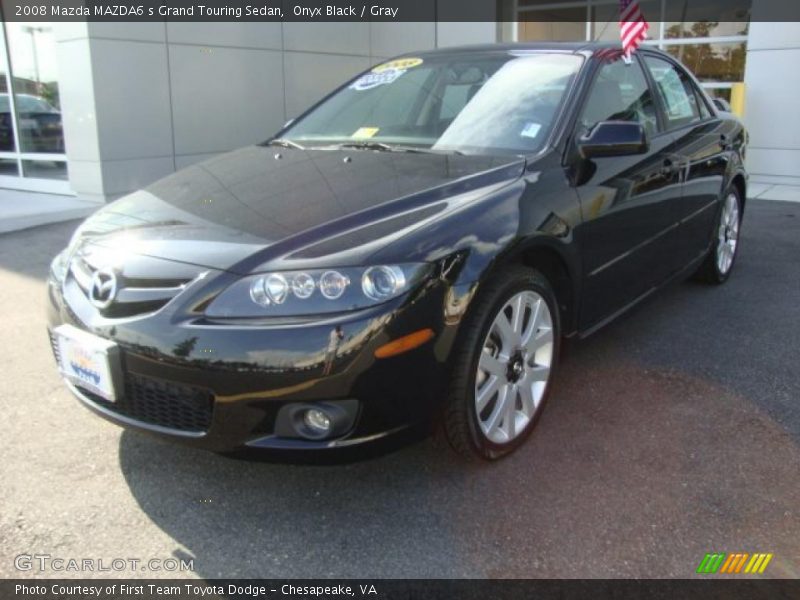 Onyx Black / Gray 2008 Mazda MAZDA6 s Grand Touring Sedan