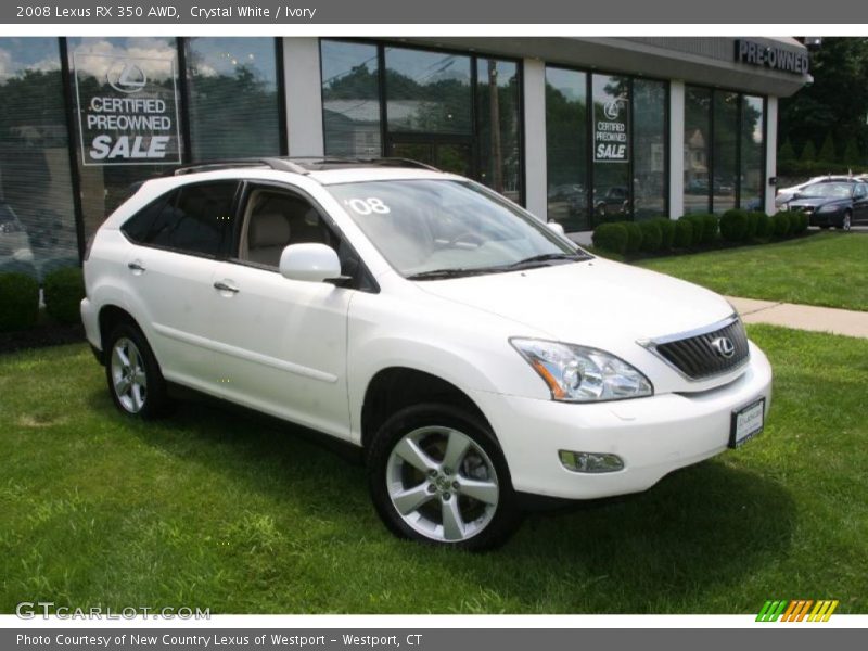 Crystal White / Ivory 2008 Lexus RX 350 AWD