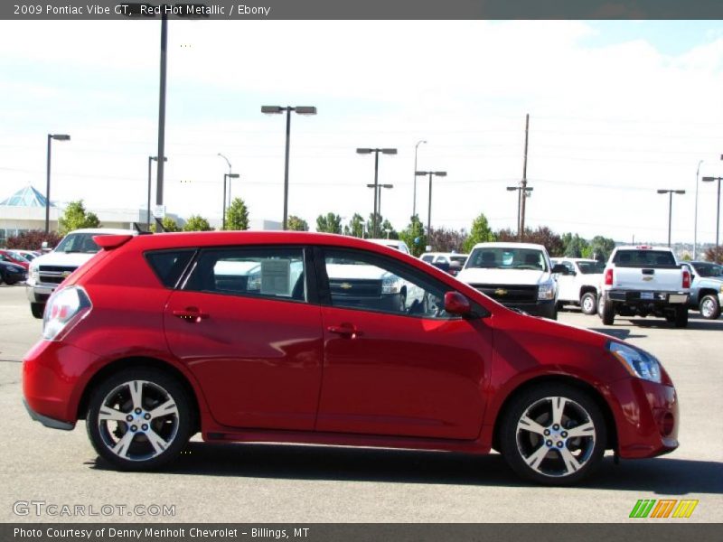 Red Hot Metallic / Ebony 2009 Pontiac Vibe GT