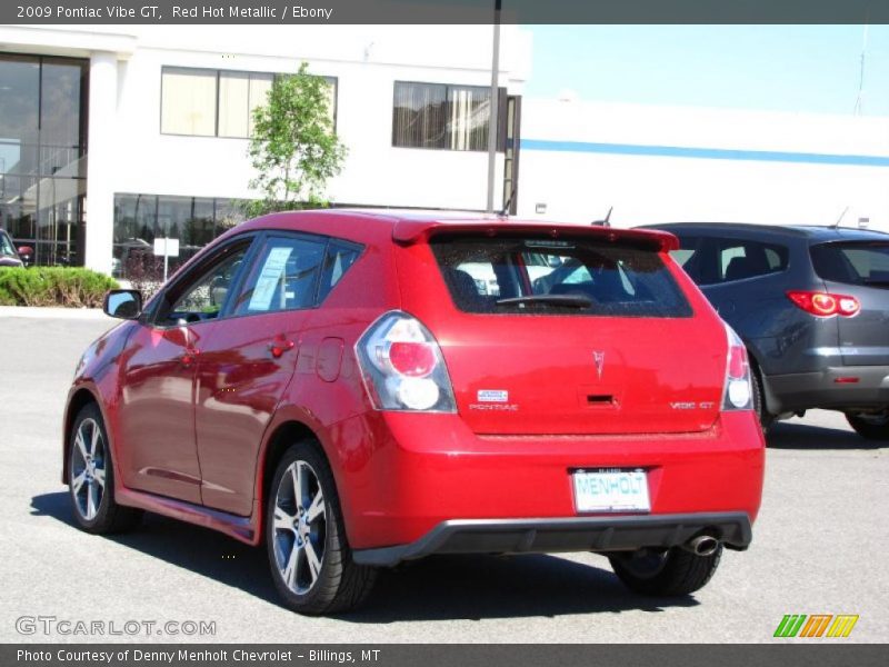 Red Hot Metallic / Ebony 2009 Pontiac Vibe GT