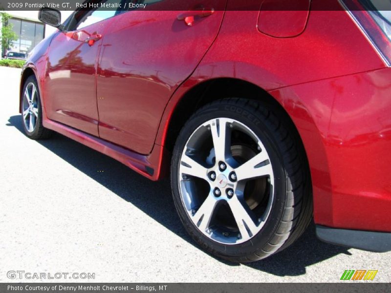 Red Hot Metallic / Ebony 2009 Pontiac Vibe GT