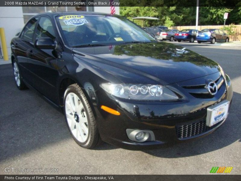 Onyx Black / Gray 2008 Mazda MAZDA6 s Grand Touring Sedan