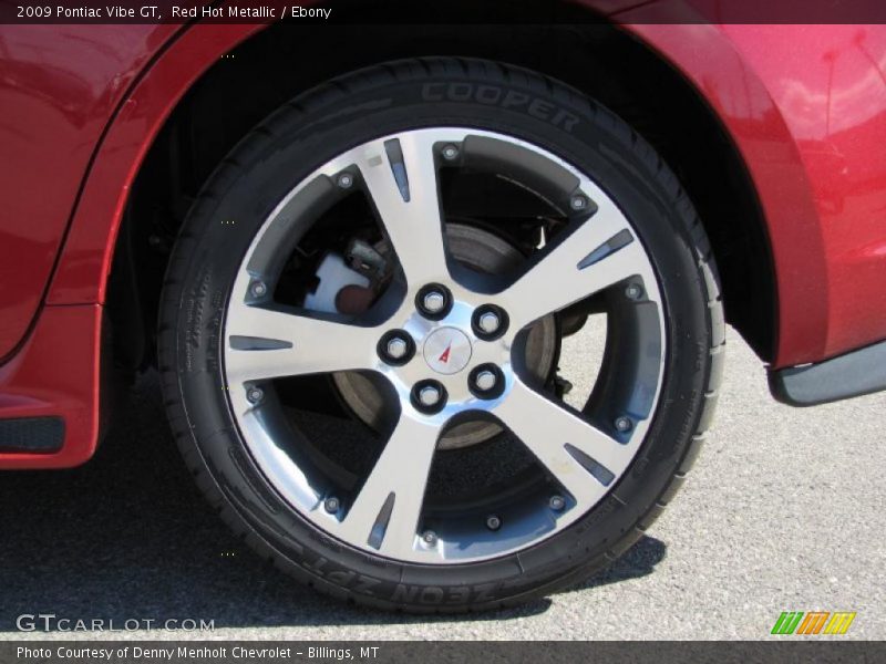 Red Hot Metallic / Ebony 2009 Pontiac Vibe GT