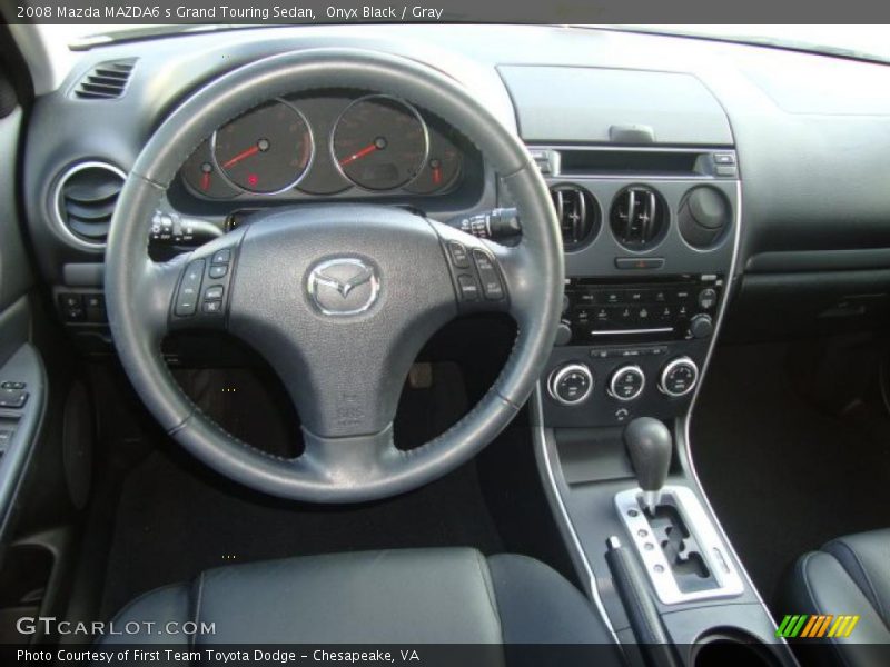 Onyx Black / Gray 2008 Mazda MAZDA6 s Grand Touring Sedan