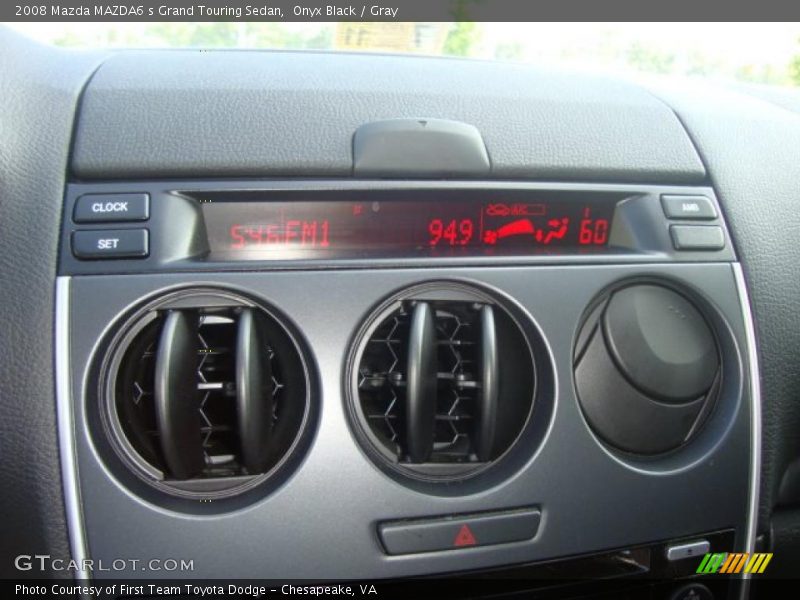 Onyx Black / Gray 2008 Mazda MAZDA6 s Grand Touring Sedan
