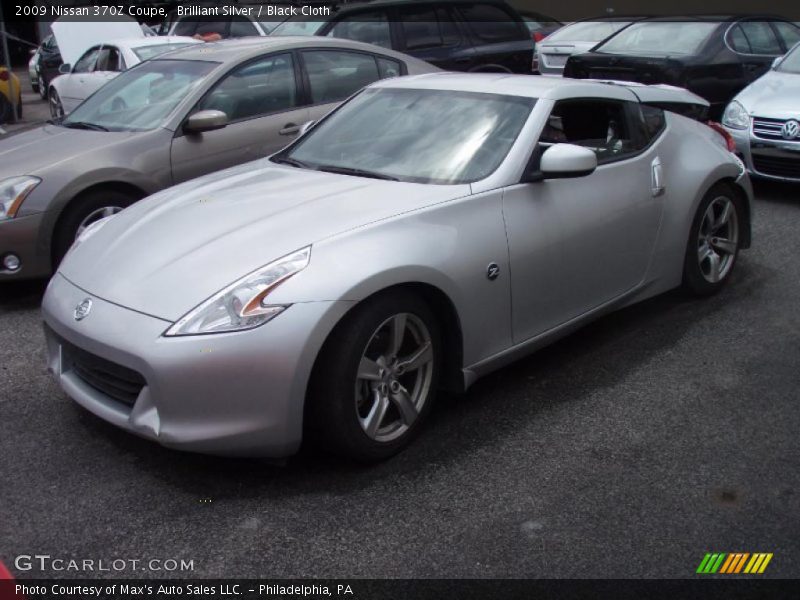 Brilliant Silver / Black Cloth 2009 Nissan 370Z Coupe