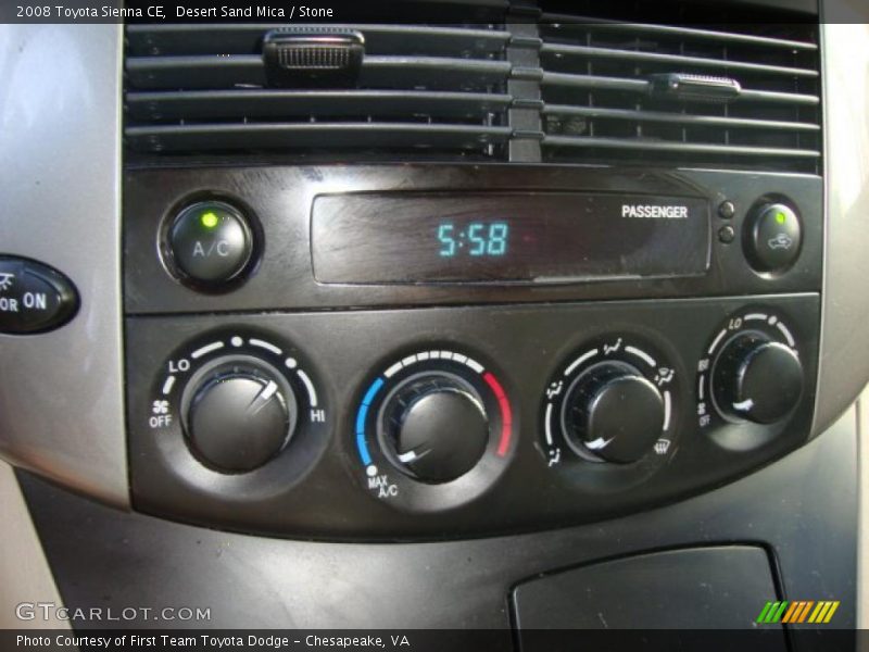 Desert Sand Mica / Stone 2008 Toyota Sienna CE