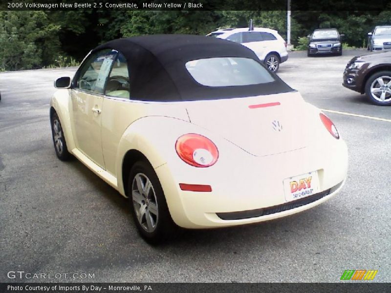 Mellow Yellow / Black 2006 Volkswagen New Beetle 2.5 Convertible