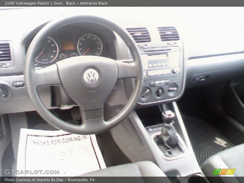 Black / Anthracite Black 2008 Volkswagen Rabbit 2 Door