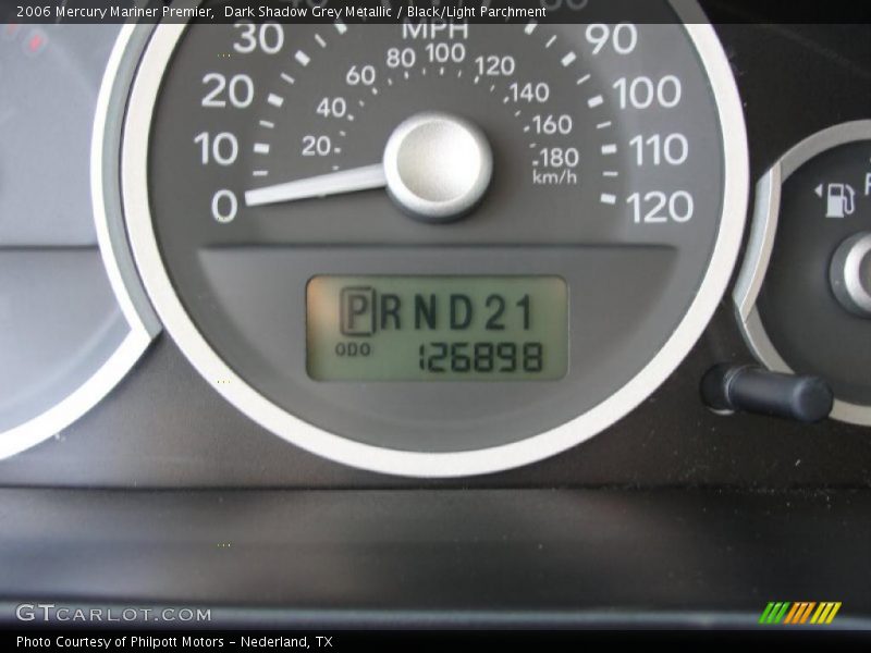 Dark Shadow Grey Metallic / Black/Light Parchment 2006 Mercury Mariner Premier