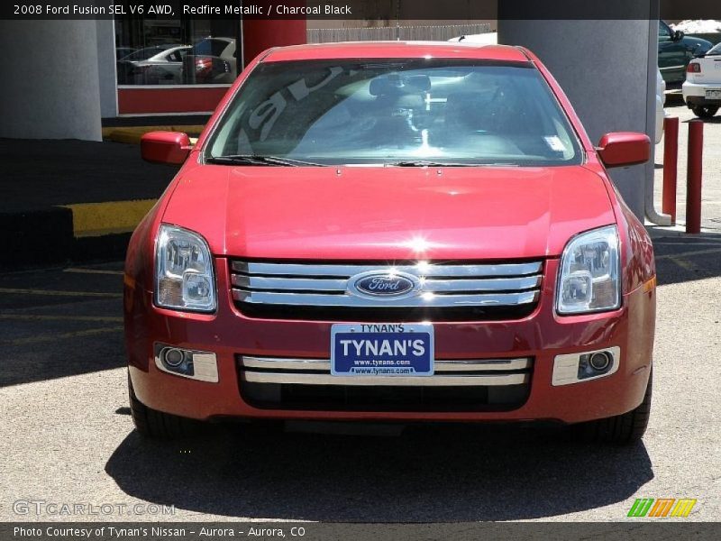 Redfire Metallic / Charcoal Black 2008 Ford Fusion SEL V6 AWD