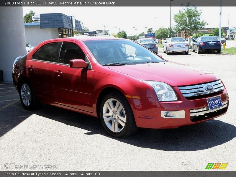 Redfire Metallic / Charcoal Black 2008 Ford Fusion SEL V6 AWD