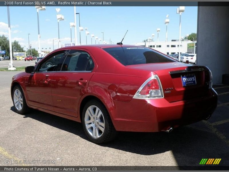 Redfire Metallic / Charcoal Black 2008 Ford Fusion SEL V6 AWD