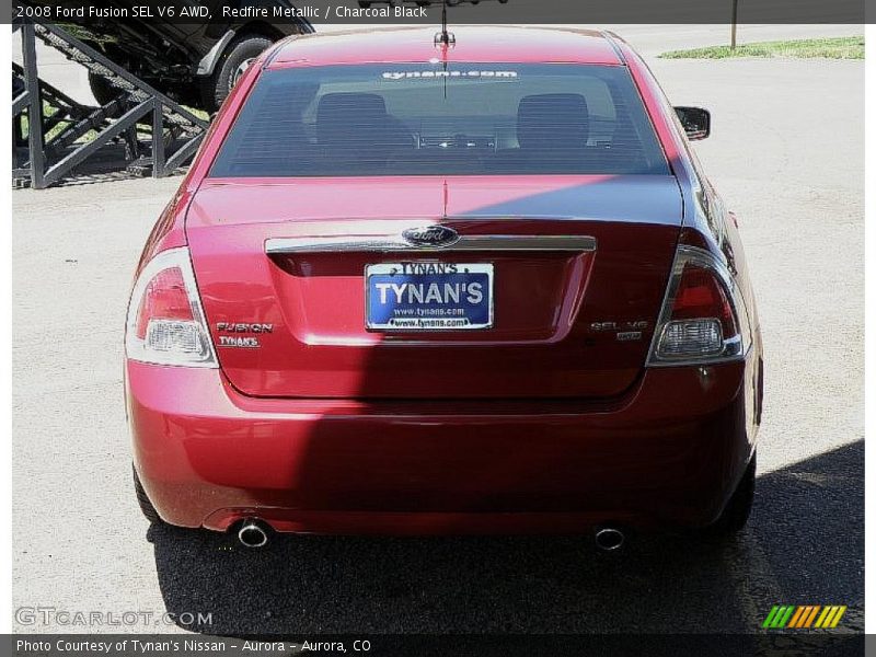 Redfire Metallic / Charcoal Black 2008 Ford Fusion SEL V6 AWD