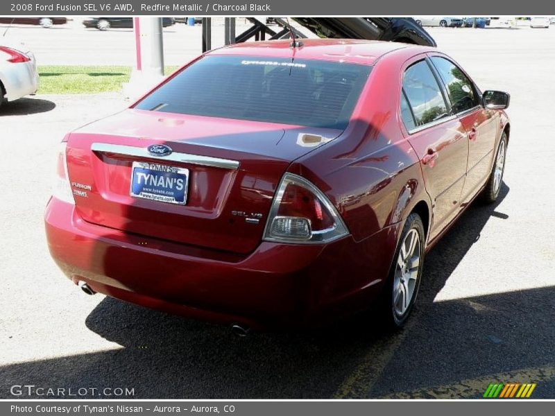 Redfire Metallic / Charcoal Black 2008 Ford Fusion SEL V6 AWD