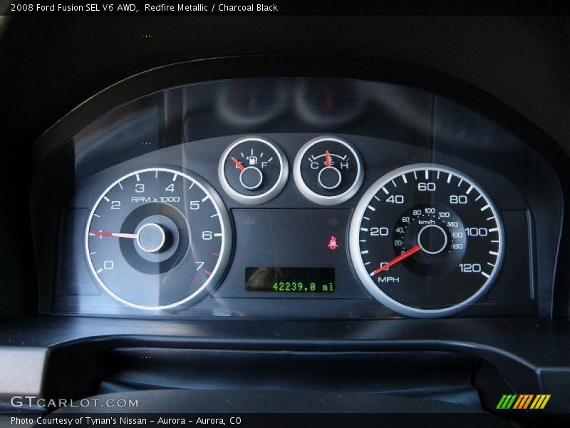Redfire Metallic / Charcoal Black 2008 Ford Fusion SEL V6 AWD