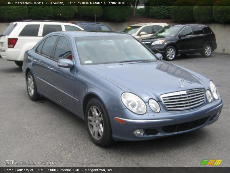 Platinum Blue Metallic / Pacific Blue 2003 Mercedes-Benz E 320 Sedan