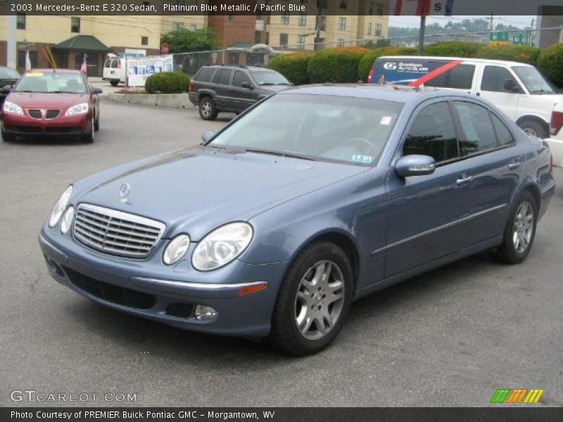 Platinum Blue Metallic / Pacific Blue 2003 Mercedes-Benz E 320 Sedan