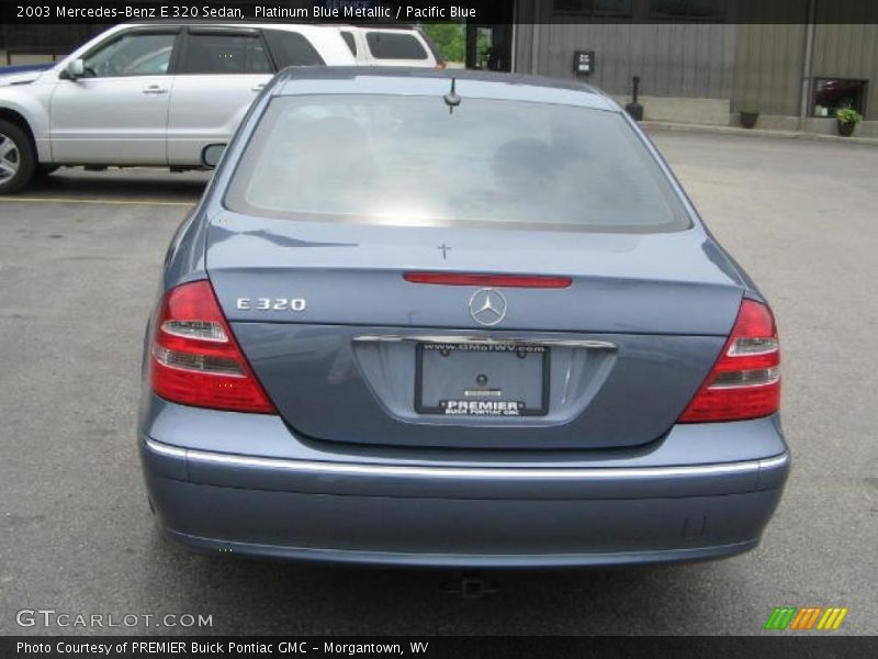 Platinum Blue Metallic / Pacific Blue 2003 Mercedes-Benz E 320 Sedan