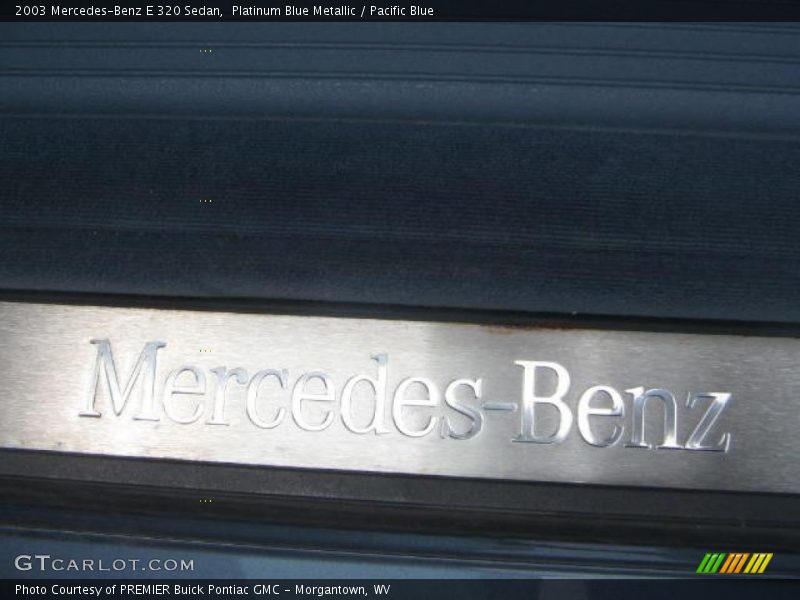 Platinum Blue Metallic / Pacific Blue 2003 Mercedes-Benz E 320 Sedan