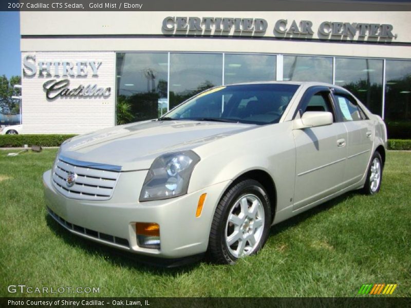 Gold Mist / Ebony 2007 Cadillac CTS Sedan