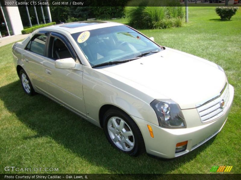 Gold Mist / Ebony 2007 Cadillac CTS Sedan