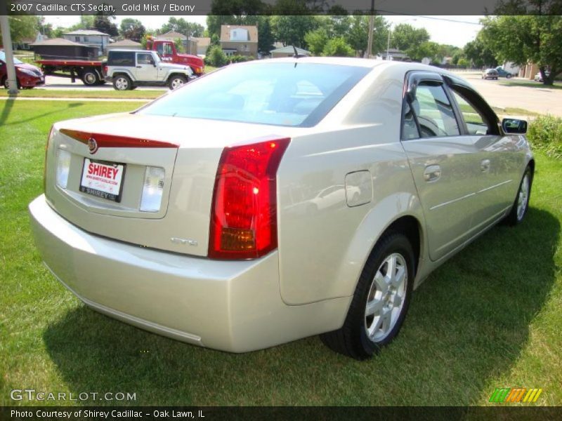 Gold Mist / Ebony 2007 Cadillac CTS Sedan