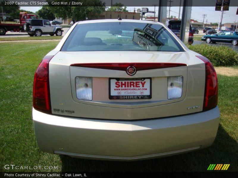 Gold Mist / Ebony 2007 Cadillac CTS Sedan