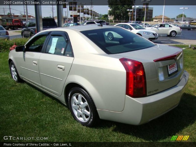 Gold Mist / Ebony 2007 Cadillac CTS Sedan