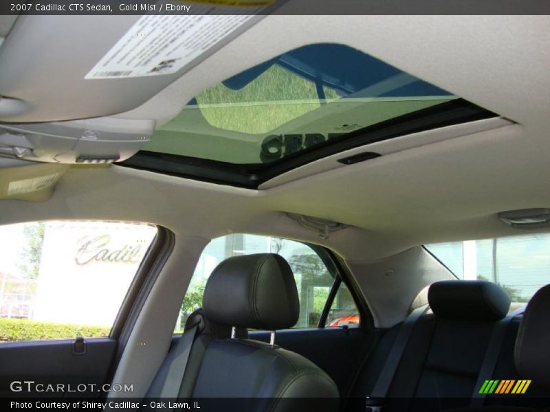 Gold Mist / Ebony 2007 Cadillac CTS Sedan