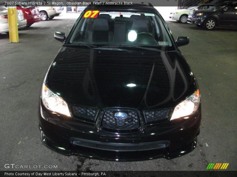 Obsidian Black Pearl / Anthracite Black 2007 Subaru Impreza 2.5i Wagon