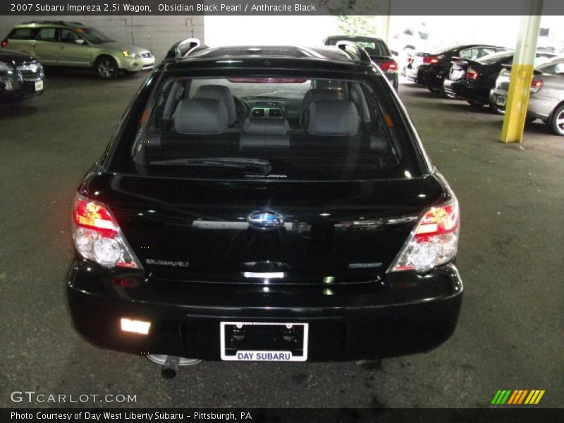 Obsidian Black Pearl / Anthracite Black 2007 Subaru Impreza 2.5i Wagon